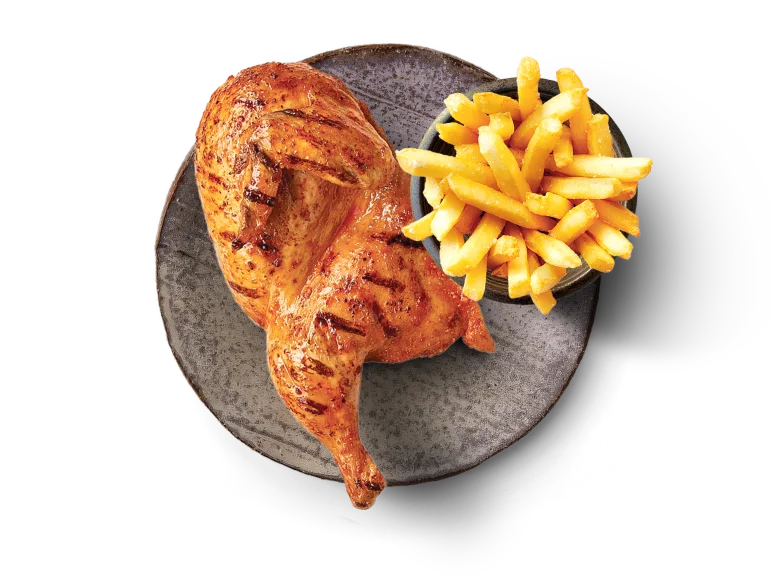 1/2 Chicken
+ 1 Side