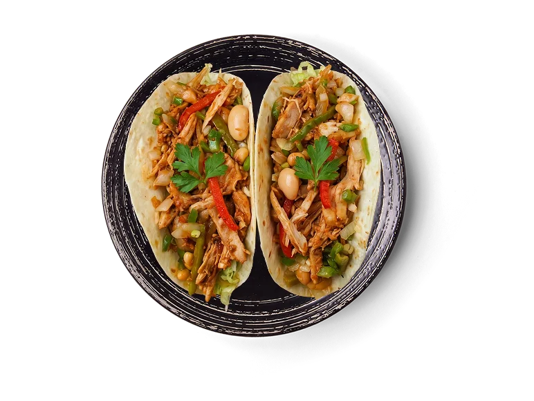 Flame-Grilled 
Tacos (Chicken)