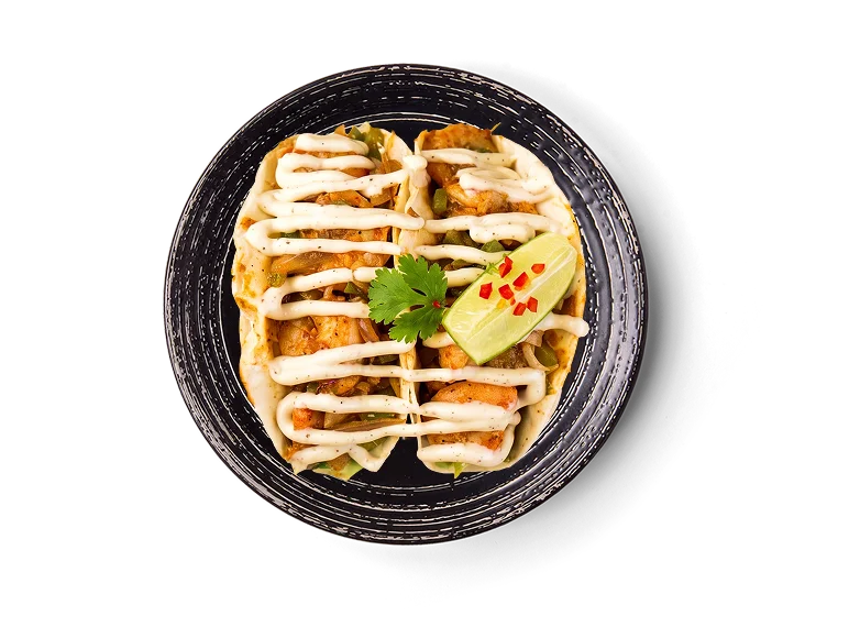 Flame-Grilled 
Tacos (Shrimp)