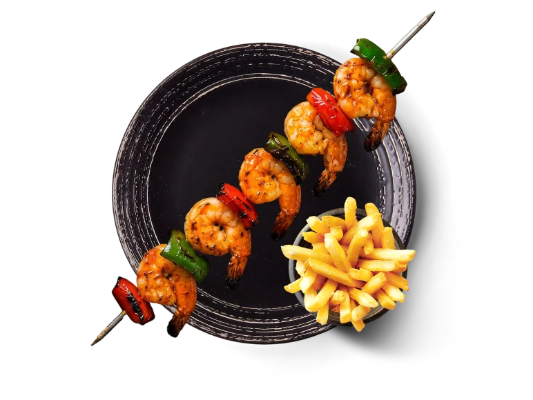 Prawn Espetada With 1 Regular Side