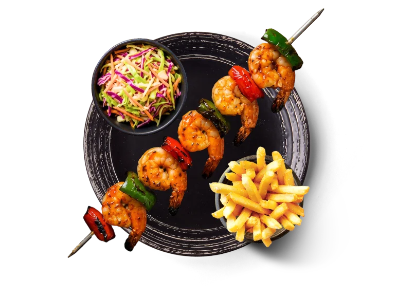 Prawn Espetada With 2 Regular Sides